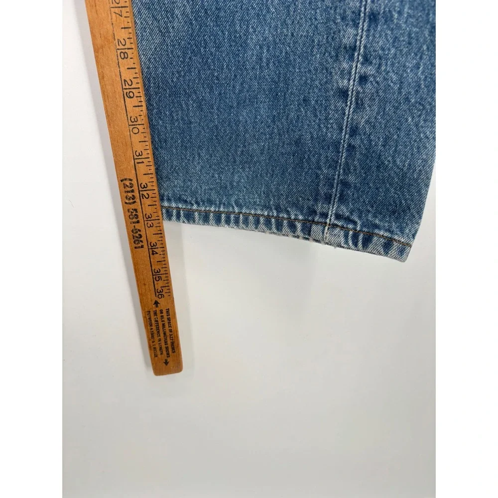 Levis 501 Mens 36x34 Y2KEra 2000's Light Distressed Tradesman Faded Blue Denim